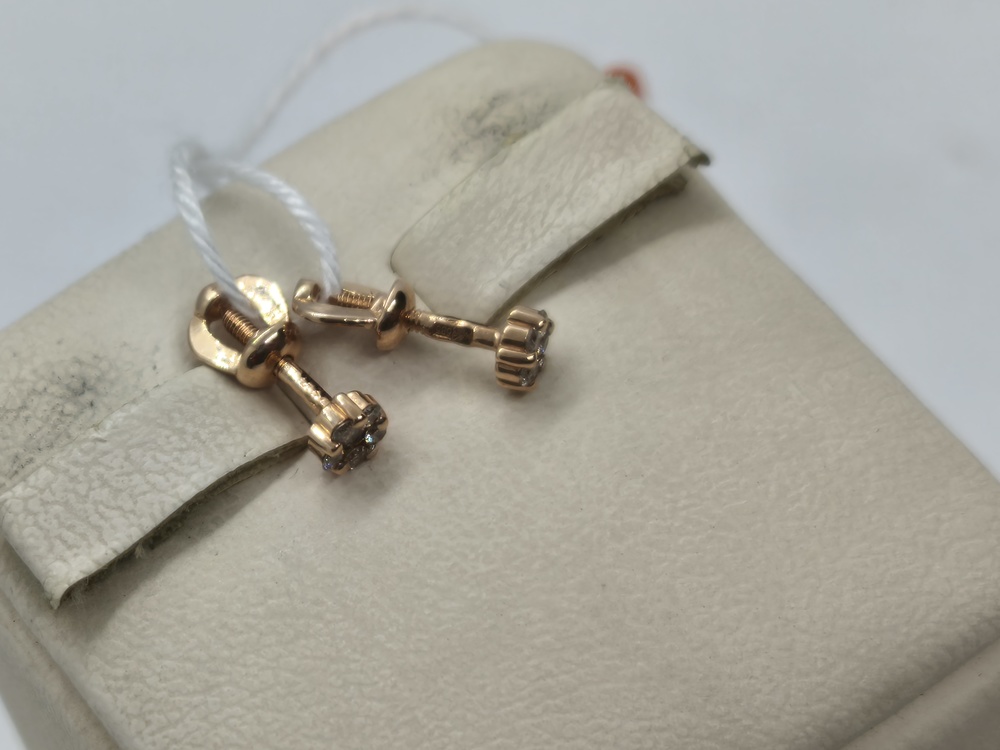 СЕРЬГИ БРИЛЛИАНТ (Au 585)