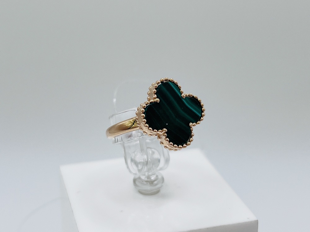 КОЛЬЦО МАЛАХИТ (Au 585)