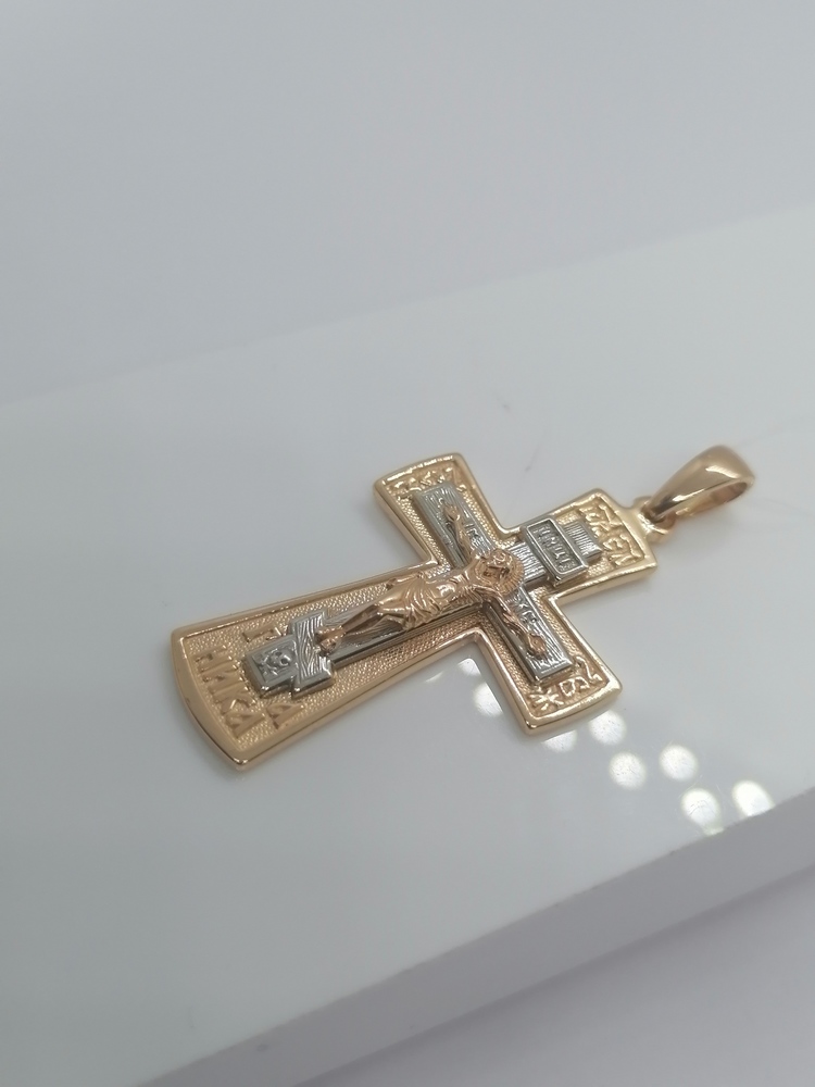 ПОДВЕСКА КРЕСТ без камня (Au 585)