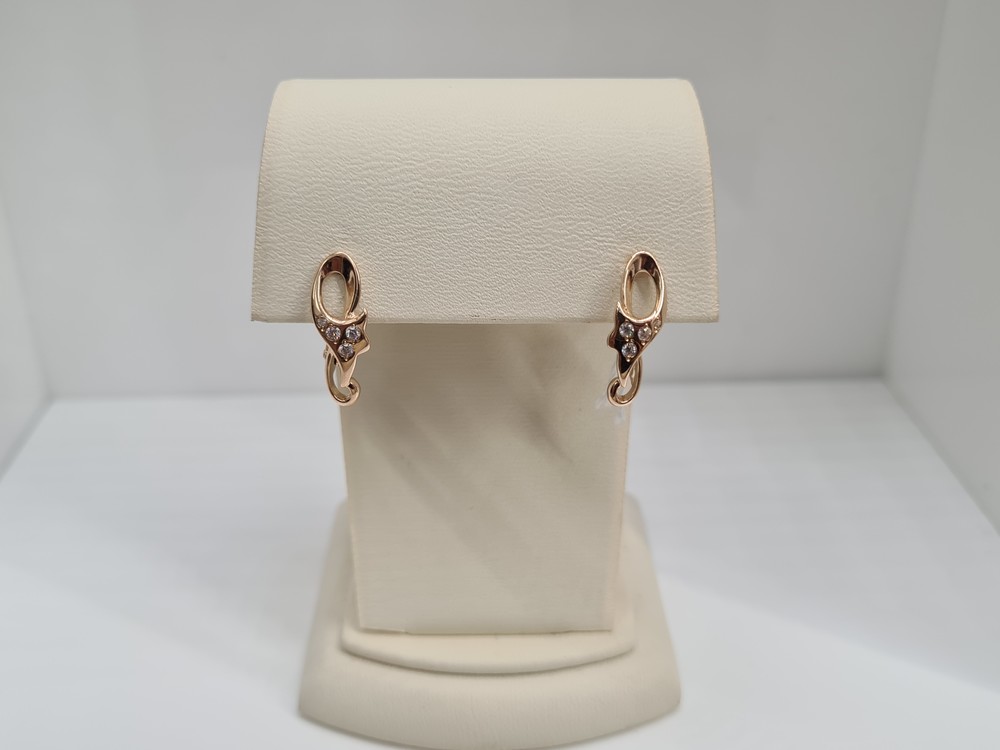 СКМИ585 СЕРЬГИ С КАМНЯМИ (Au 585)