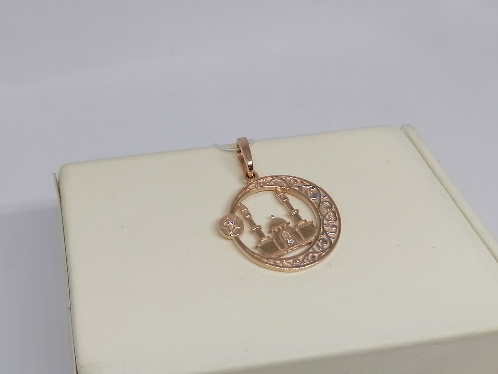 ПОДВЕСКА МЕЧЕТЬ с камнями (Au 585)