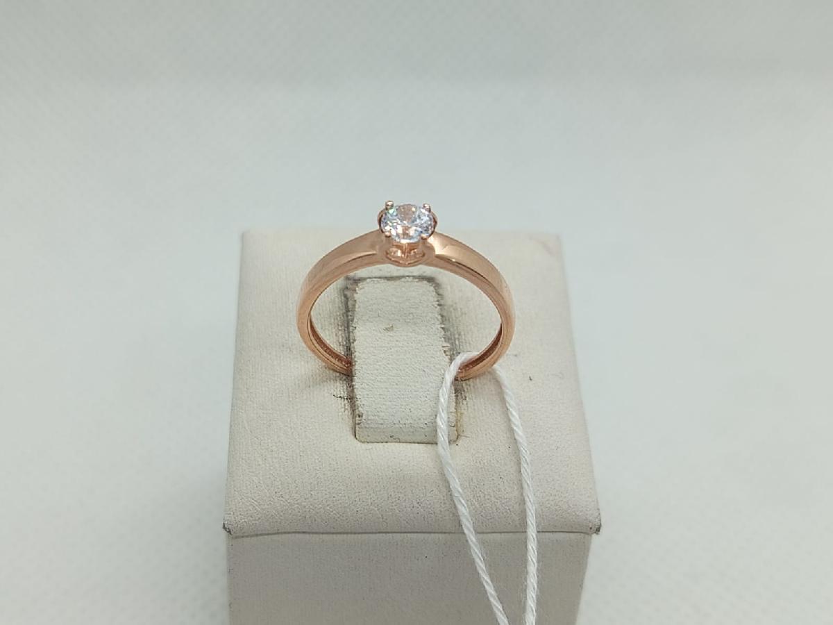 КОЛКМ375 КОЛЬЦО С КАМНЕМ (Au 375)