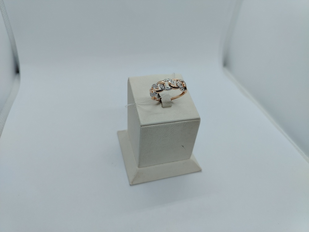 КОЛЬЦО С КАМНЯМИ (Au 585)