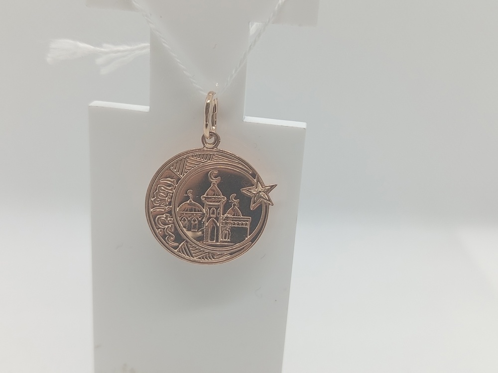 ПОДВЕСКА МЕЧЕТЬ БЕЗ КАМНЯ (Au 585)