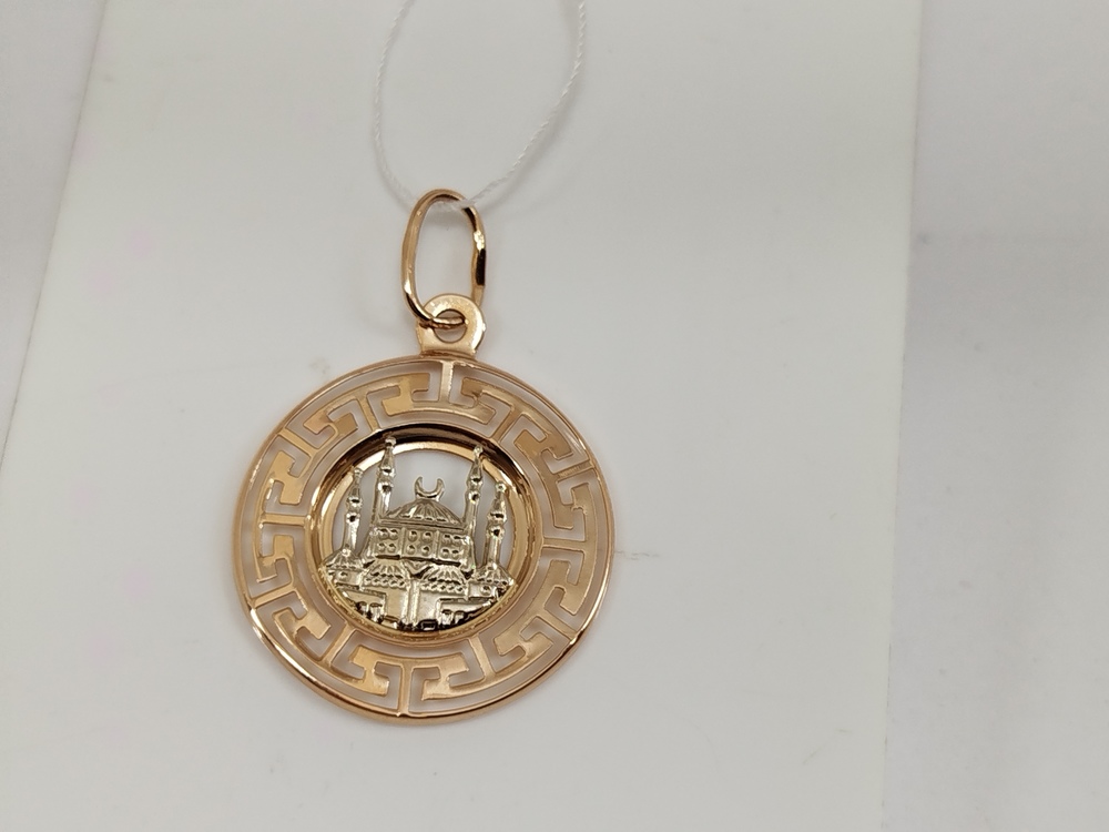 ПОДМБК585 ПОДВЕСКА МЕЧЕТЬ БЕЗ КАМНЯ (Au 585)