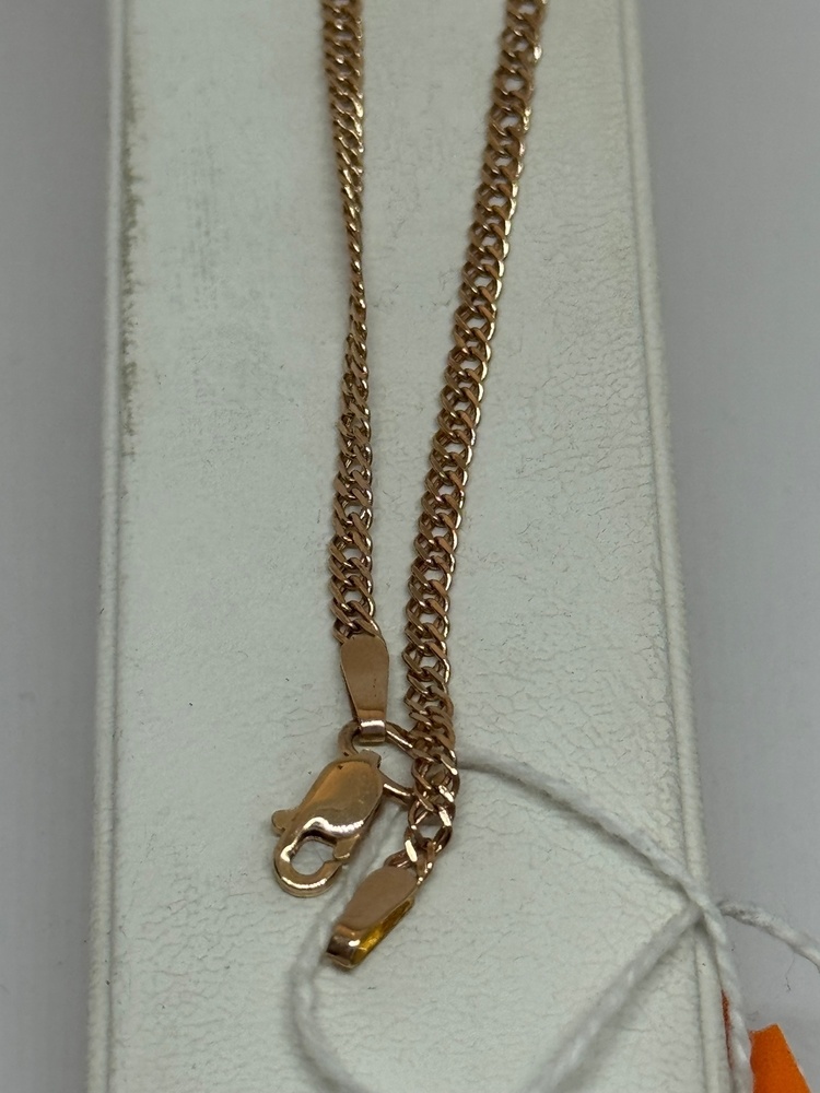 БРАСЛЕТ ПУСТОТЕЛЫЙ Ромб двойной Au 585