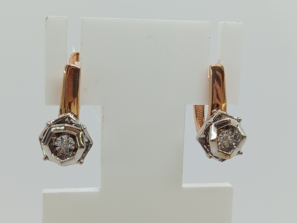 СЕРЬГИ БРИЛЛИАНТ (Au 585)