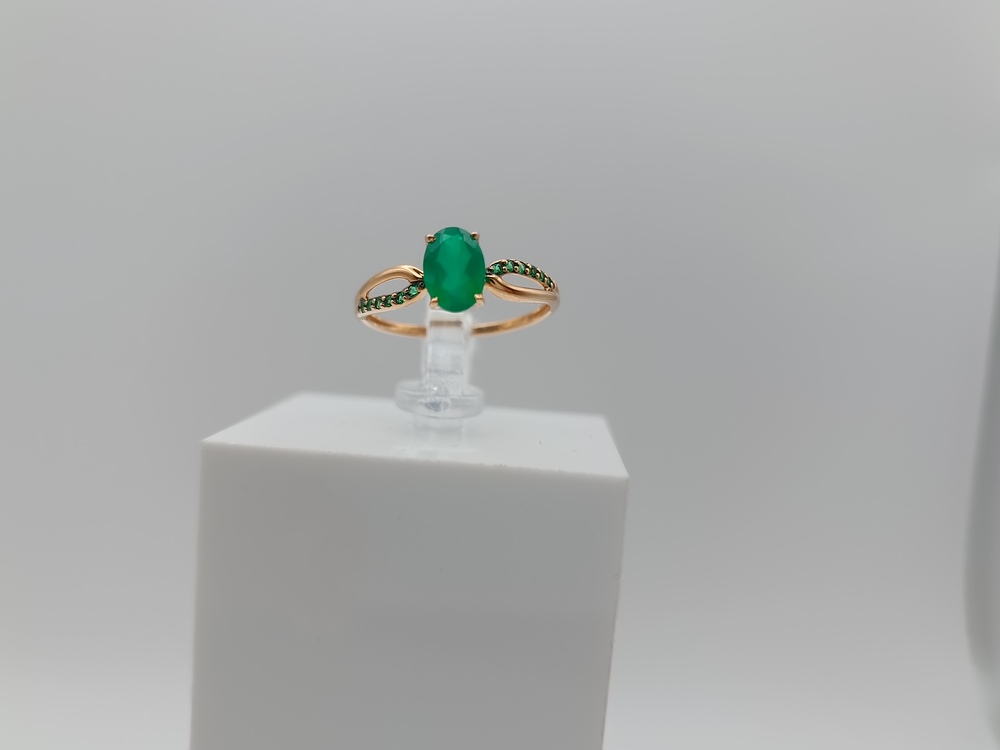 КОЛКМИ585 КОЛЬЦО С КАМНЯМИ (Au 585)