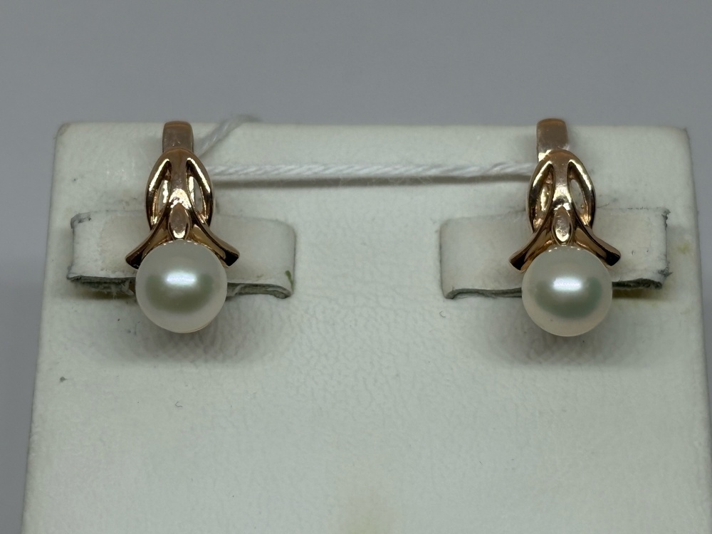 СЕРЬГИ С КАМНЕМ (Au 585)