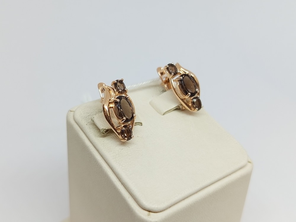 СКМИ585 СЕРЬГИ С КАМНЯМИ (Au 585)