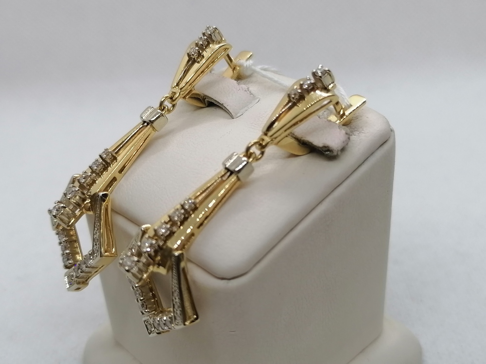 СЕРЬГИ БРИЛЛИАНТ Au 750