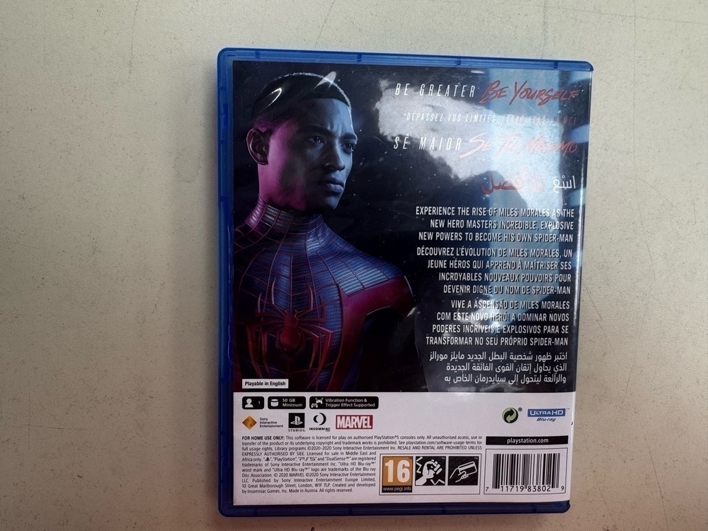 Игра Playstation Spider-Man Miles Morales