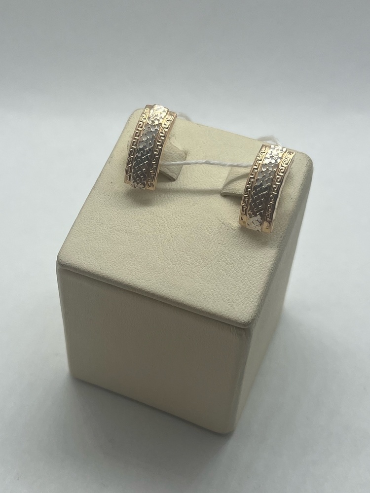 СБКМ585 СЕРЬГИ БЕЗ КАМНЯ (Au 585)