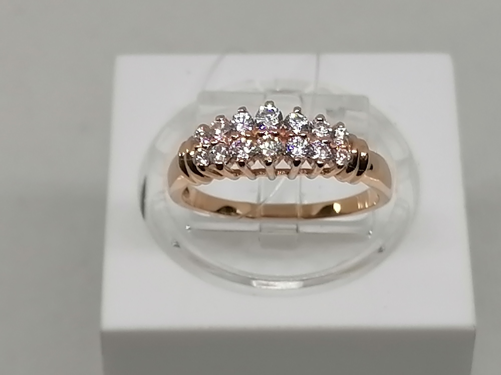 11904 КОЛЬЦО С КАМНЯМИ (Au 585)