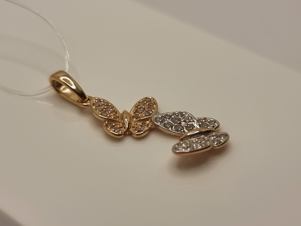 ПОДВЕСКА С КАМНЯМИ (Au 585)