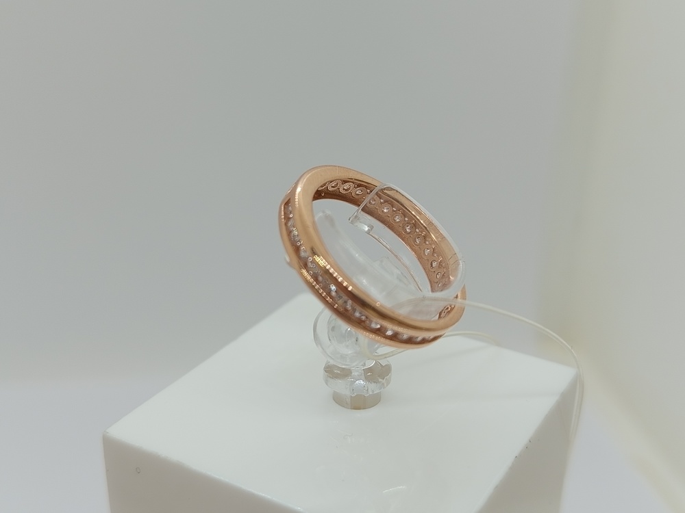 КОЛЬЦО С КАМНЯМИ (Au 585)