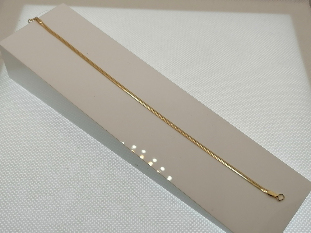 БРАСЛЕТ ПОЛНОВЕСНЫЙ Снэйк плоский (Au 585)