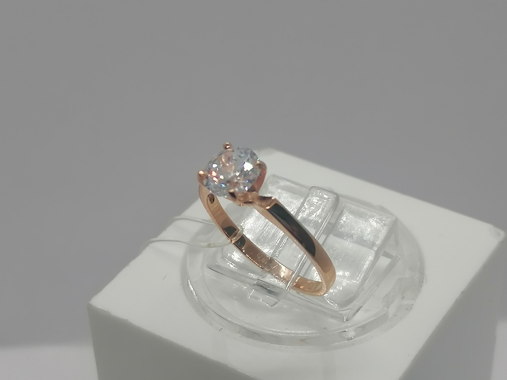 010184 КОЛЬЦО С КАМНЕМ (Au 585)