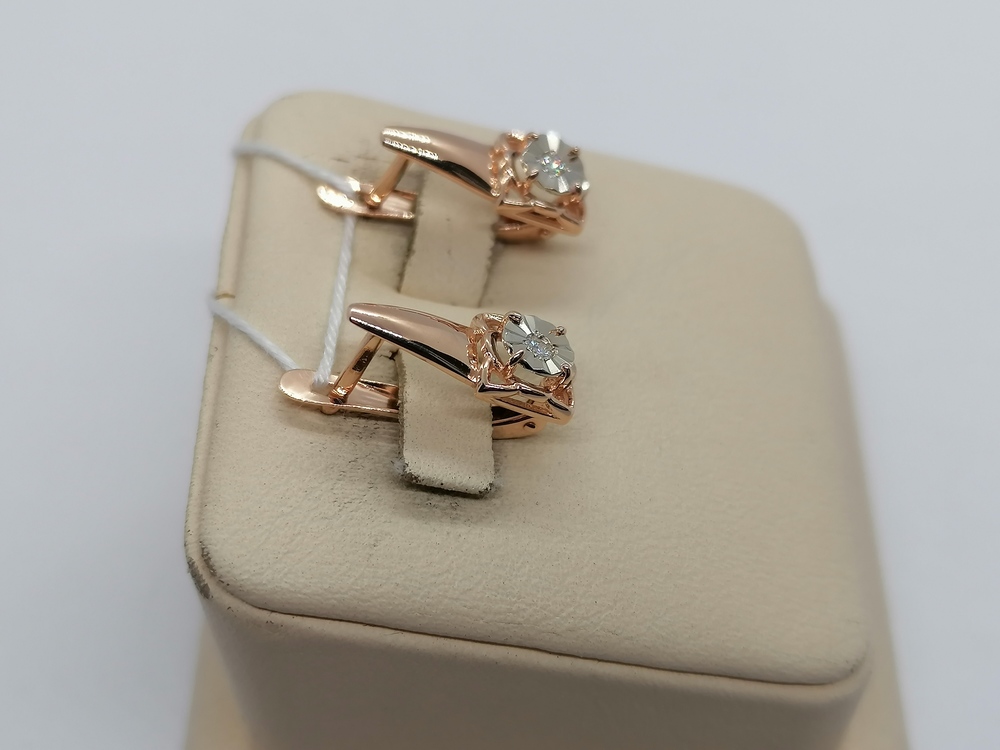 СЕРЬГИ БРИЛЛИАНТ (Au 585)