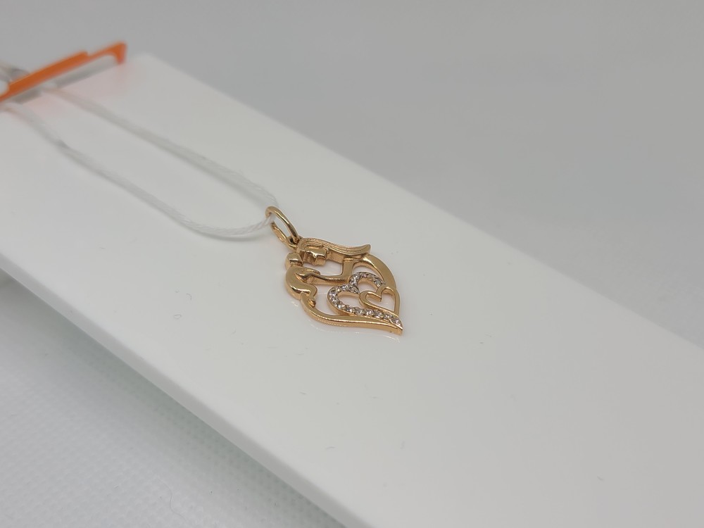 ПОДКМИ585 ПОДВЕСКА С КАМНЯМИ (Au 585)