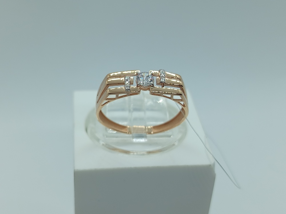 КОЛЬЦО С КАМНЯМИ (Au 585)