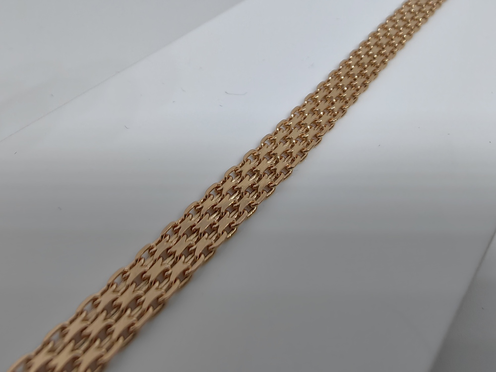 ББ4Я150А2-А51 БРАСЛЕТ ПОЛНОВЕСНЫЙ Бисмарк машинный (Au 585)