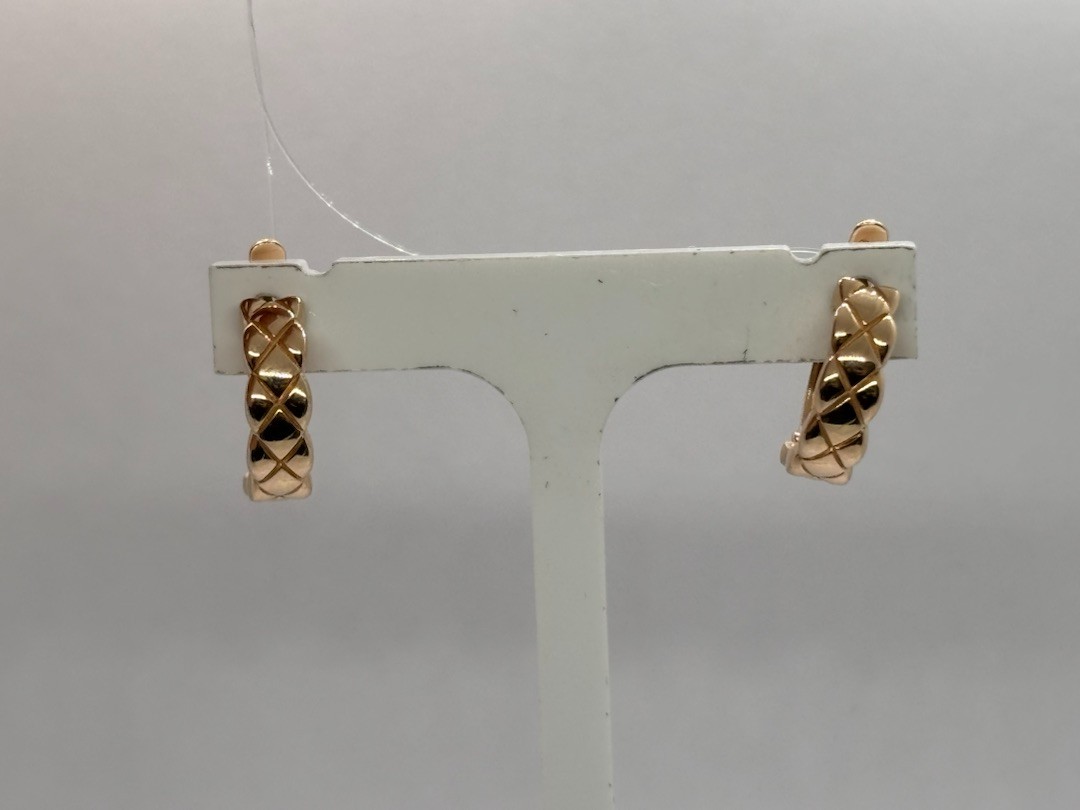 СЕРЬГИ БЕЗ КАМНЯ (Au 585)