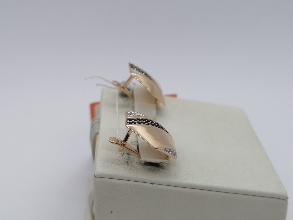 СКМИ585 СЕРЬГИ С КАМНЯМИ (Au 585)