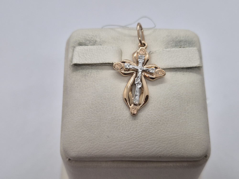 ПОДВЕСКА КРЕСТ без камня (Au 585)