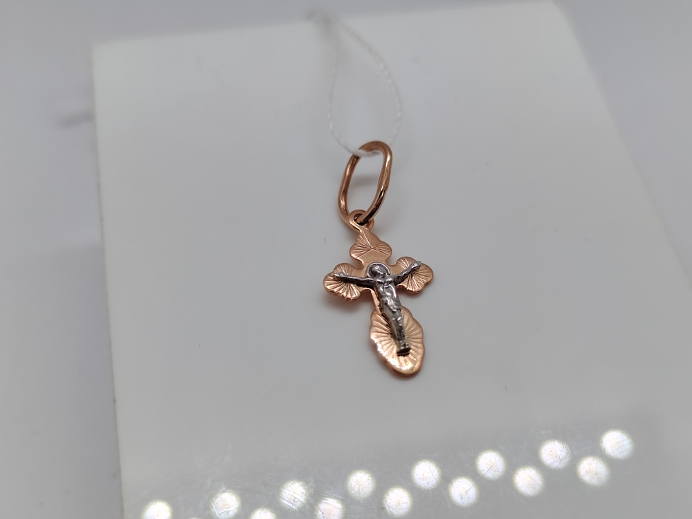 ПОДВЕСКА КРЕСТ без камня (Au 585)