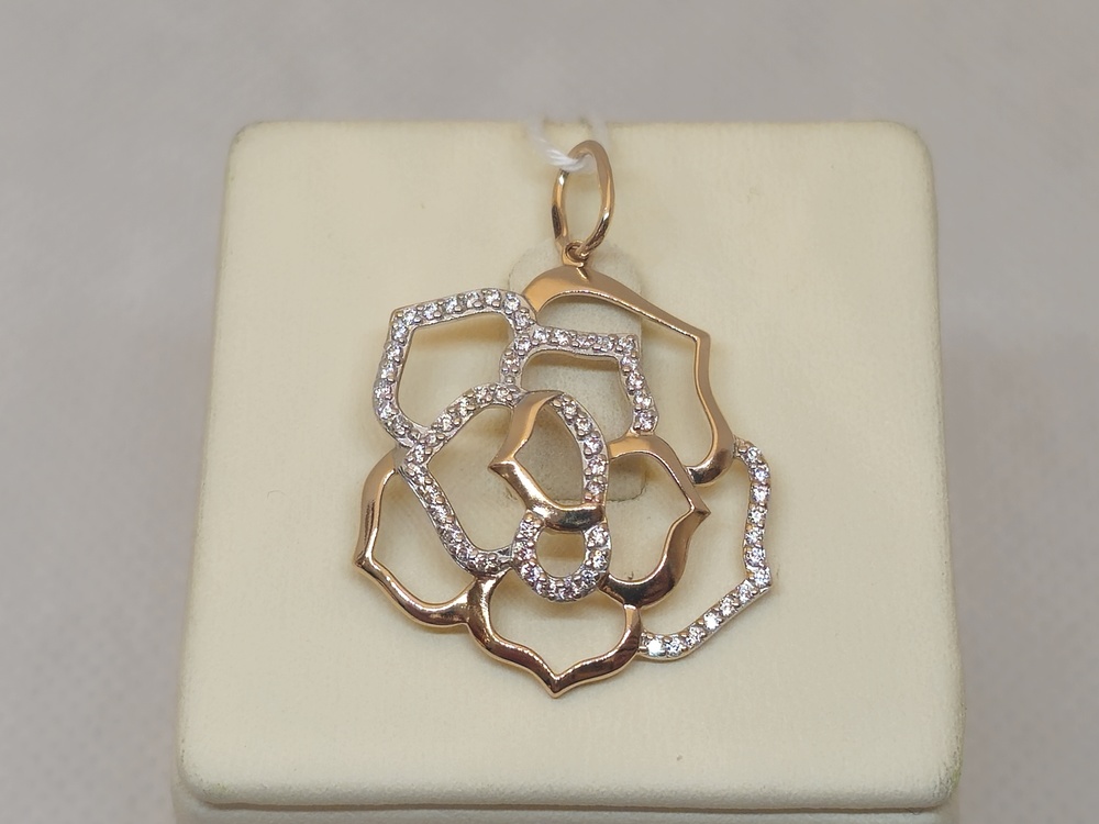 ПОДВЕСКА С КАМНЯМИ (Au 585)