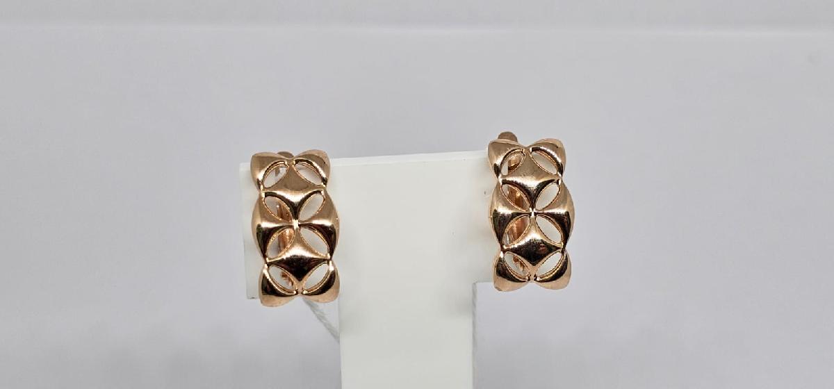 СЕРЬГИ БЕЗ КАМНЯ (Au 585)