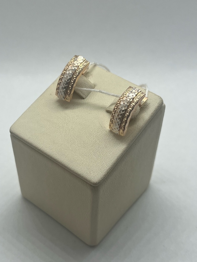 СБКМ585 СЕРЬГИ БЕЗ КАМНЯ (Au 585)