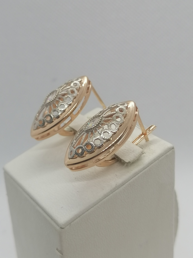 СЕРЬГИ С КАМНЕМ (Au 585)