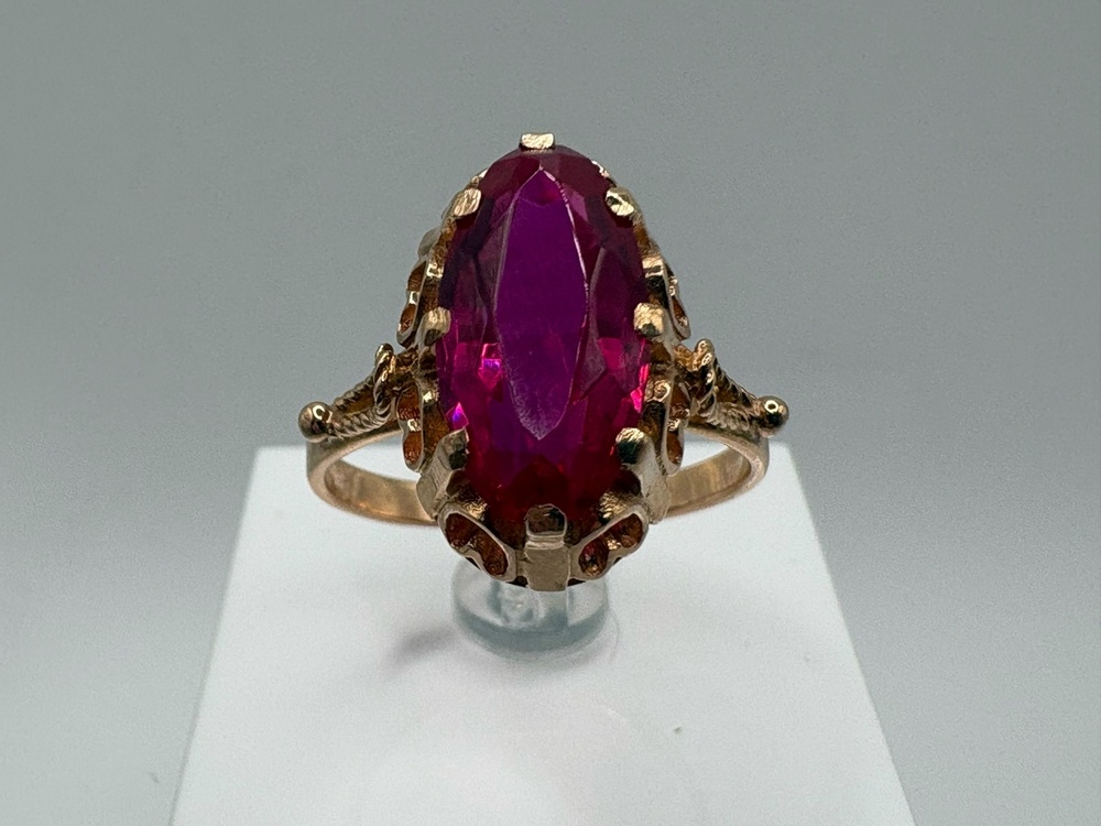 КОЛКМ583 КОЛЬЦО С КАМНЕМ (Au 583)