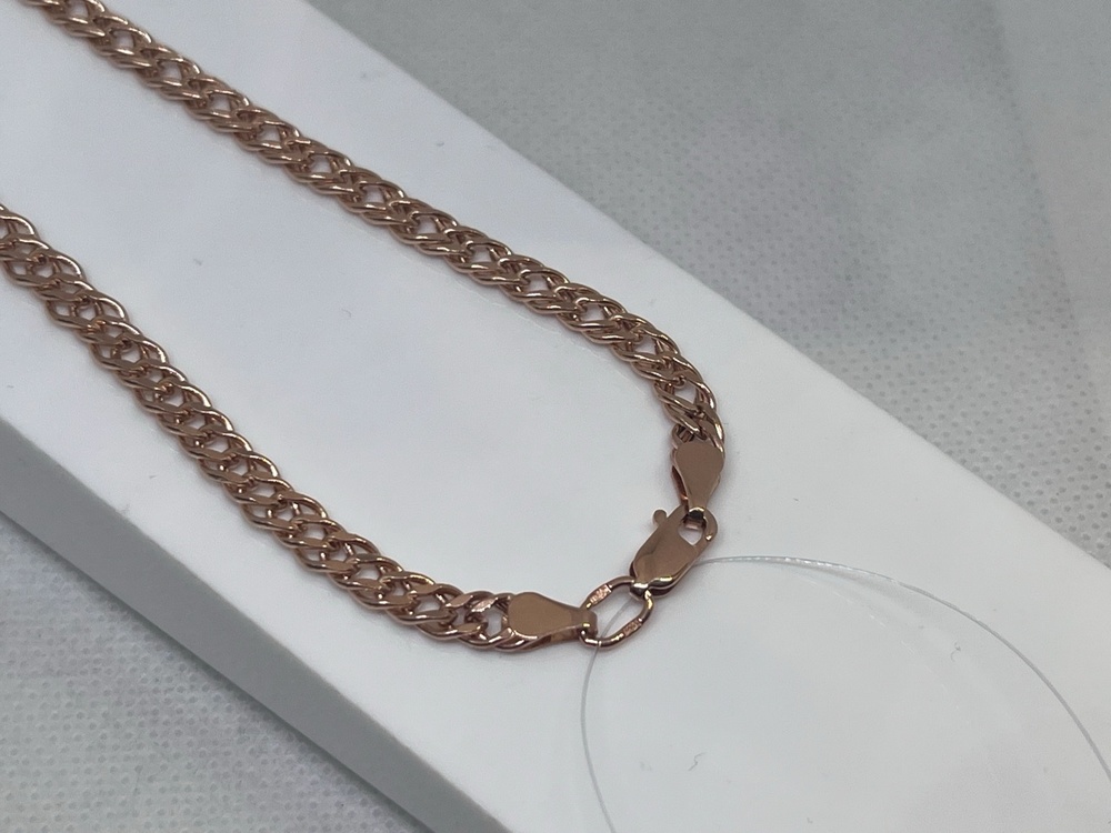 ЦЕПЬ ПУСТОТЕЛАЯ Ромб двойной (Au 585)