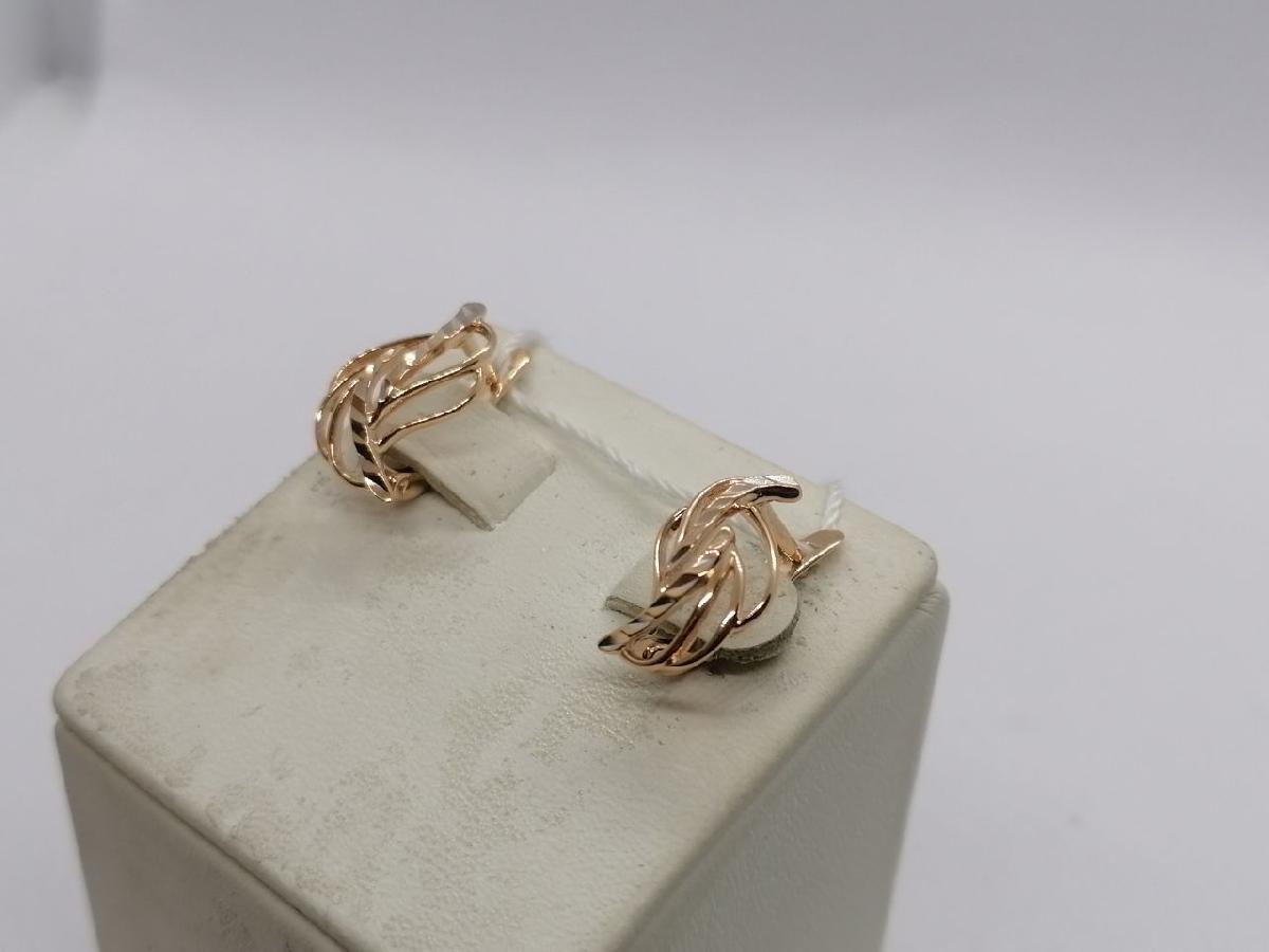 СЕРЬГИ БЕЗ КАМНЯ (Au 585)