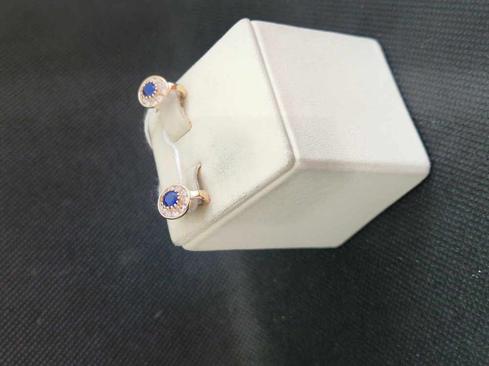 СКМИ585 СЕРЬГИ С КАМНЯМИ (Au 585)