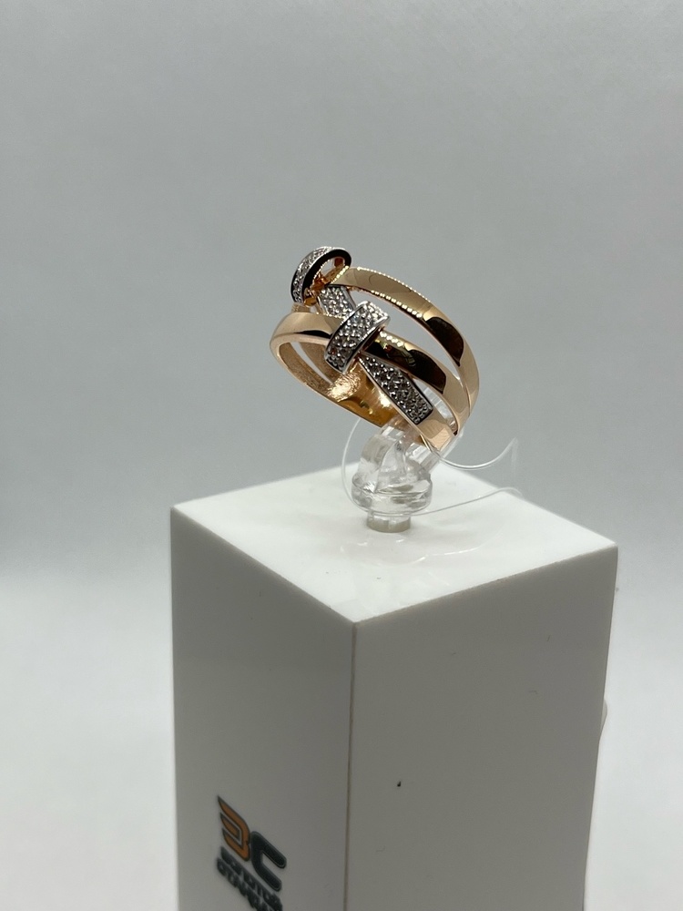 КОЛЬЦО С КАМНЯМИ (Au 585)