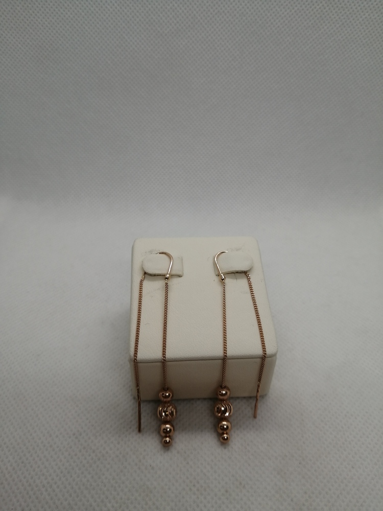 СЕРЬГИ ПРОДЕВКИ без камня (Au 585)