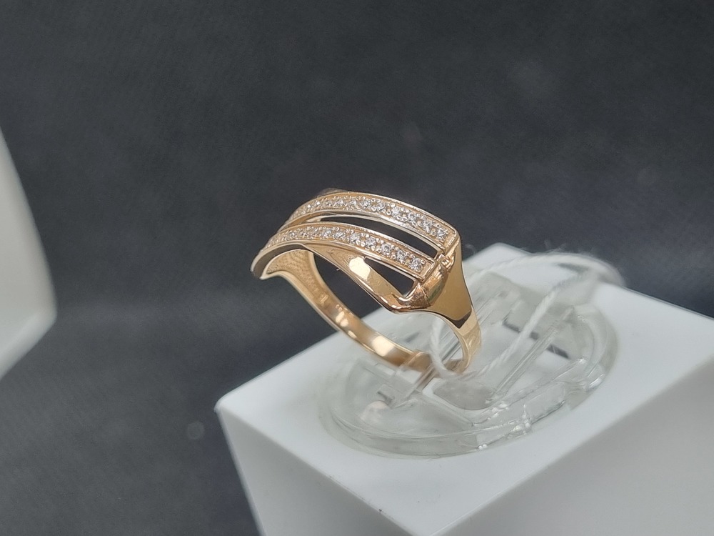 КОЛЬЦО С КАМНЯМИ (Au 585)