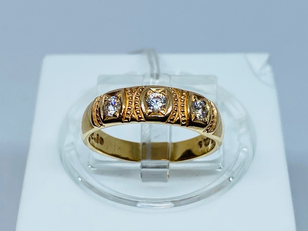 КОЛКМИ585 КОЛЬЦО С КАМНЯМИ (Au 585)