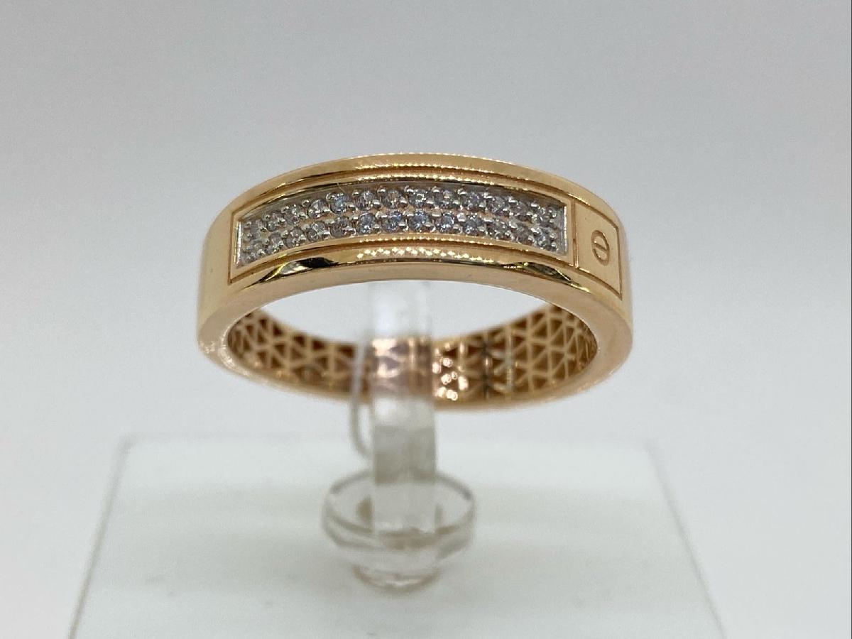 КОЛЬЦО С КАМНЯМИ (Au 585)