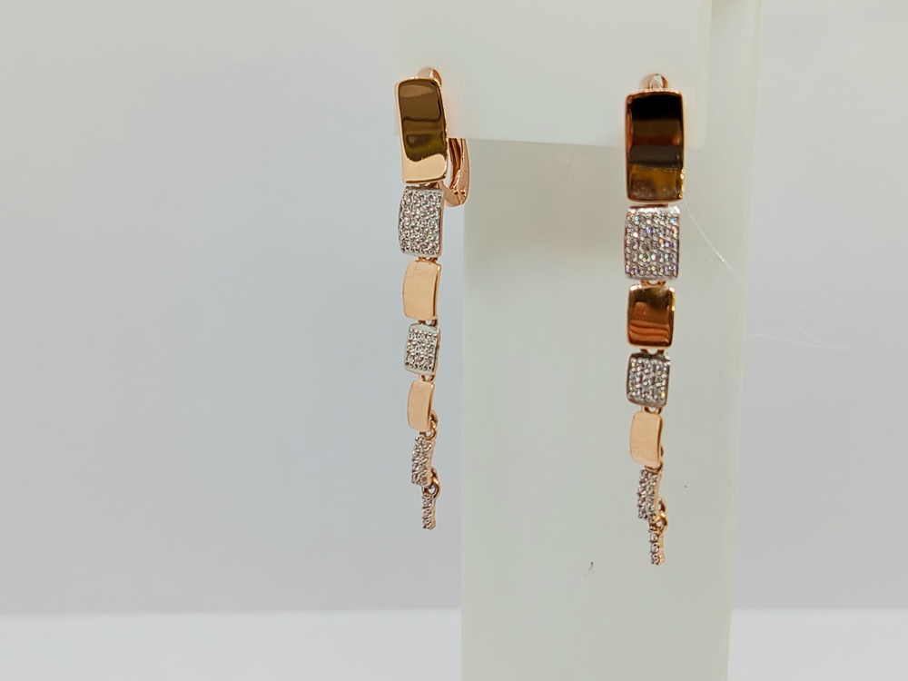 СЕРЬГИ С КАМНЯМИ (Au 585)