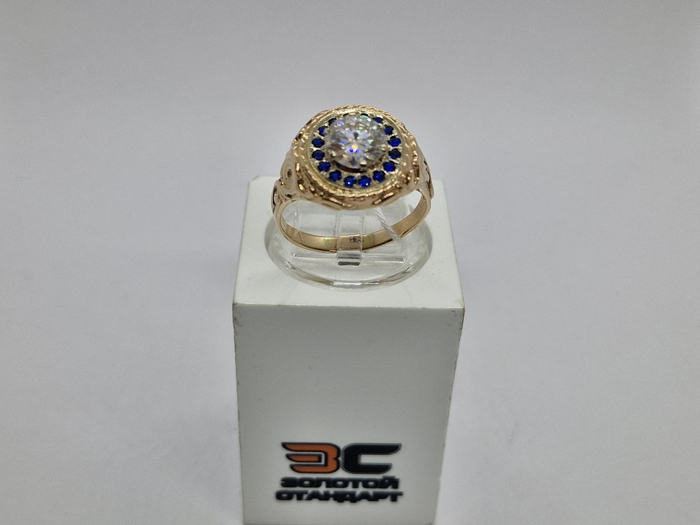 КОЛКМИ585 КОЛЬЦО С КАМНЯМИ (Au 585)