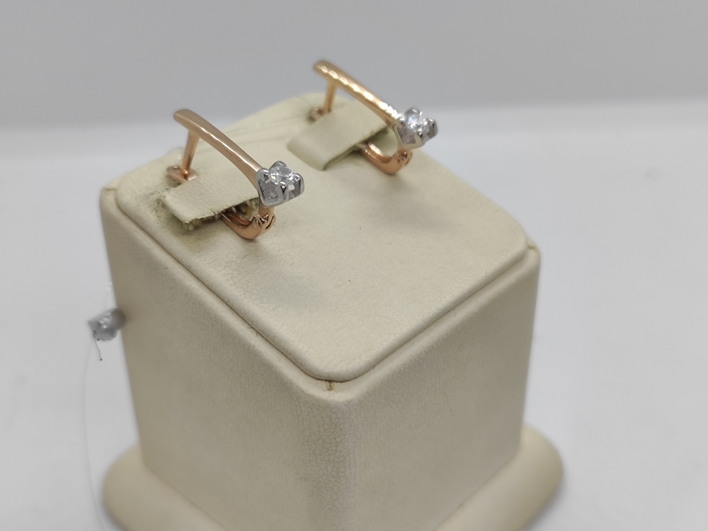 СЕРЬГИ С КАМНЕМ (Au 375)