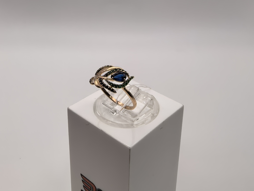 КОЛКМИ585 КОЛЬЦО С КАМНЯМИ (Au 585)