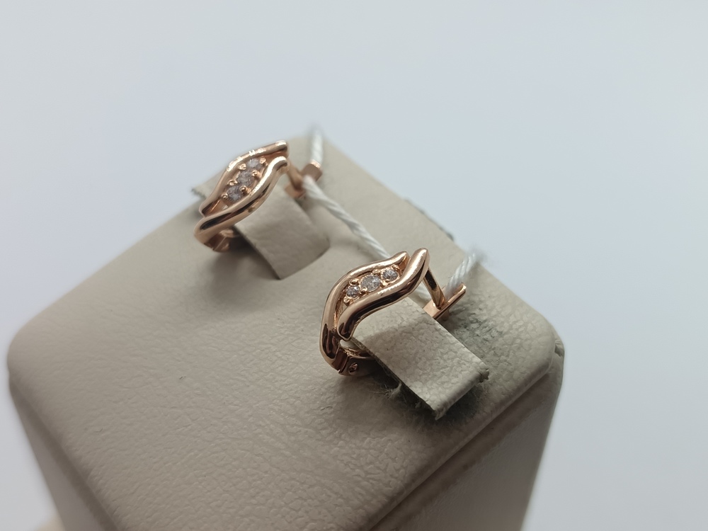 СЕРЬГИ С КАМНЯМИ (Au 585)