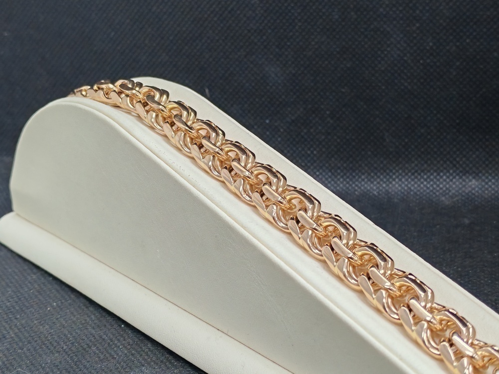 БЛБ585 БРАСЛЕТ ПОЛНОВЕСНЫЙ Бисмарк (Au 585)