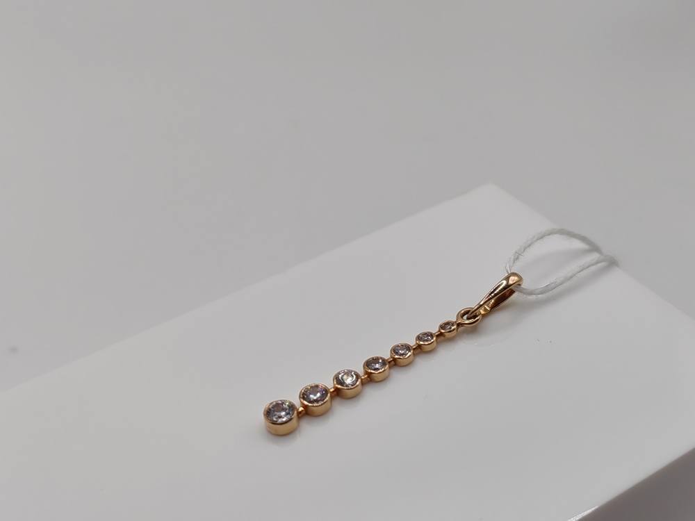 ПОДКМИ585 ПОДВЕСКА С КАМНЯМИ (Au 585)